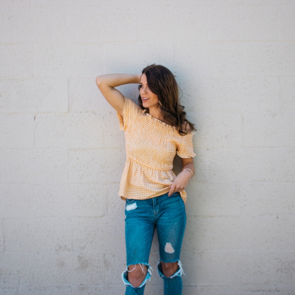 Off the shoulder top